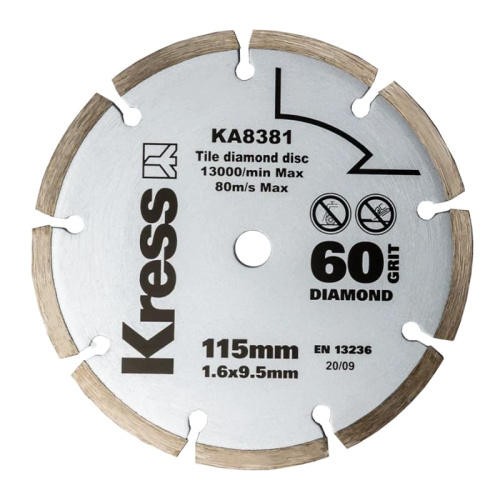 Диск KRESS KA8381 с алмазным напылением 115х1,6х9,5 мм